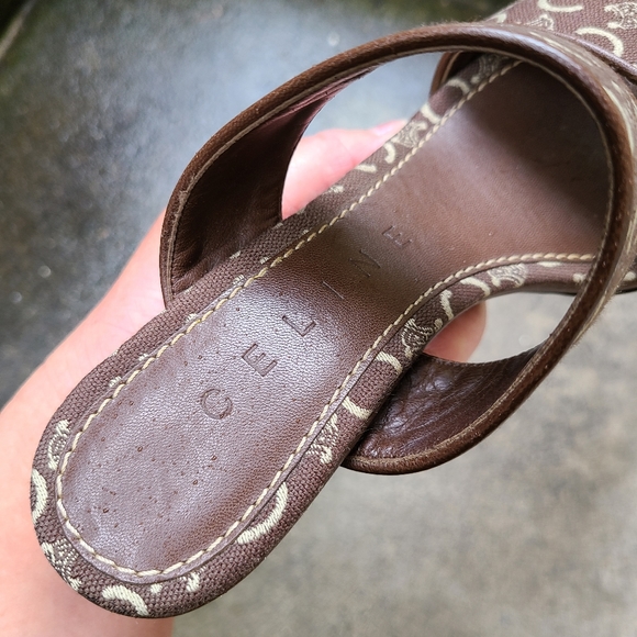 Vintage 90s Celine C Macadam Canvas mule - Picture 4 of 4
